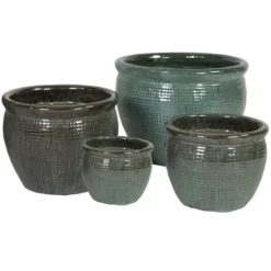 Portly Raster - Moss Green - D20H18 Cm